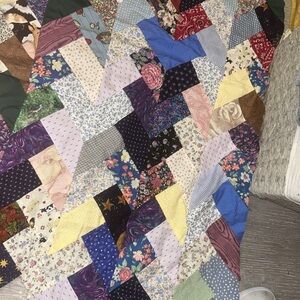 FINAL MARKDOWN! ‘Farmcore’. QUILT TOPPER - crib or add more border!